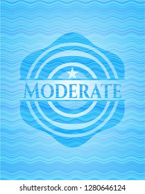 Moderate water wave emblem.