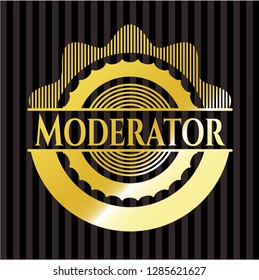 Moderator gold badge or emblem