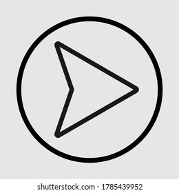 Moderen Simple Arrow Line Art. Arrow Vector. Arrow Big Vector.