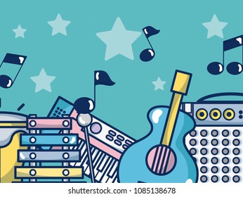 Moderm music equipment