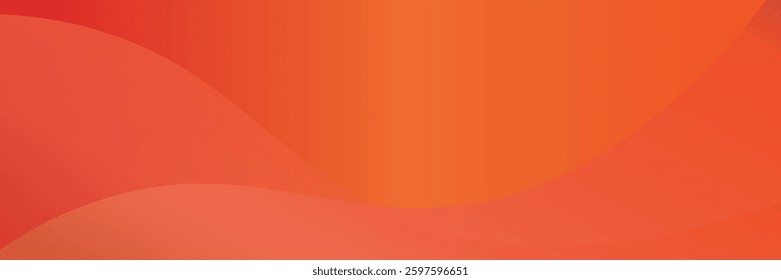 Modern 0range gradient background with waves. vector