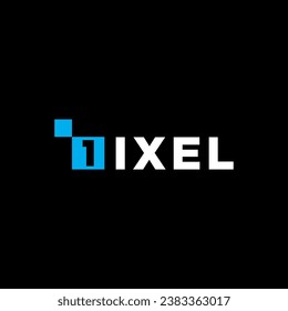 Modern 1 Letter Pixel Logo Design