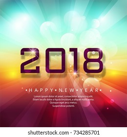 Modern 2018 new year background