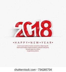 Modern 2018 new year background