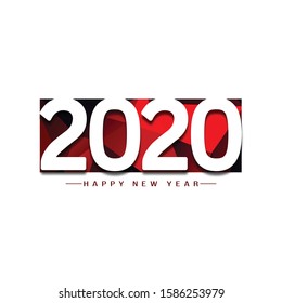 Modern 2020 happy new year greeting background