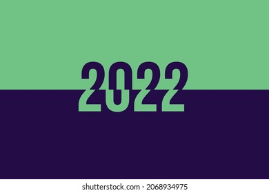 Modern 2022, great design for any purposes. Vector texture. 2022 number design template.
