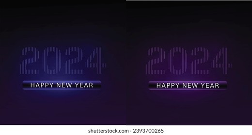 modern 2024 happy new year Celebration background design