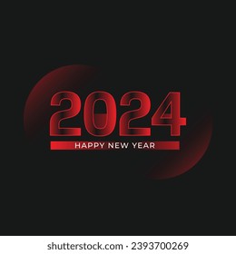 modern 2024 happy new year Celebration background design