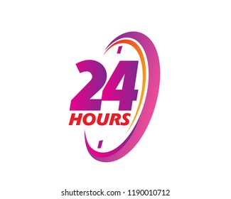 24 Hour Logo Images Stock Photos Vectors Shutterstock