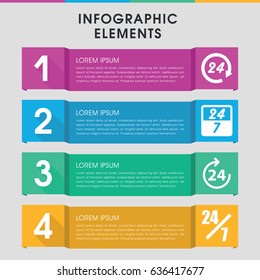 Modern 24 infographic template. infographic design with 24 icons includes . can be used for presentation, diagram, annual report, web design.