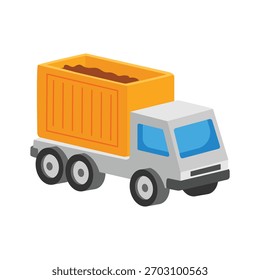 Modern 2d style icon of shipping cargo logistics