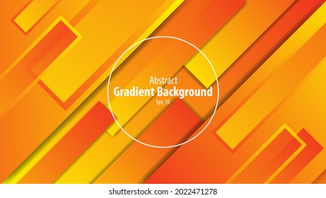 
Modern 3d Abstract Geometric Gradient Background With Squares And Other Shapes Vector. orange and yellow