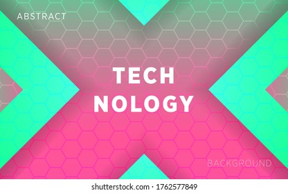 modern 3d abstract gradient background banner design. in hexagon texture.