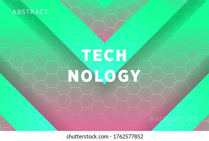 modern 3d abstract gradient background banner design. in hexagon texture.