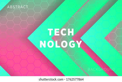 modern 3d abstract gradient background banner design. in hexagon texture.