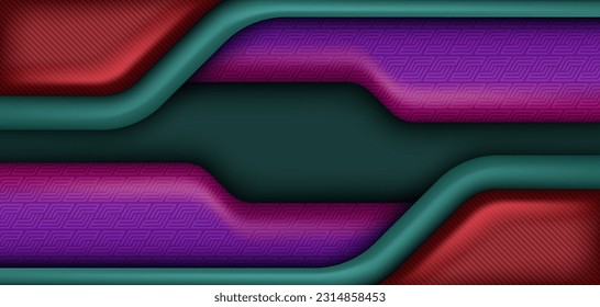 modern 3d abstract multicolor spectrum folded effect layered background. Bright orange blue colorful folds wallpaper