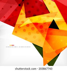 Modern 3d abstract shapes on white layout. Abstract background