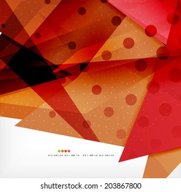 Modern 3d abstract shapes on white layout. Abstract background