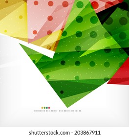 Modern 3d abstract shapes on white layout. Abstract background