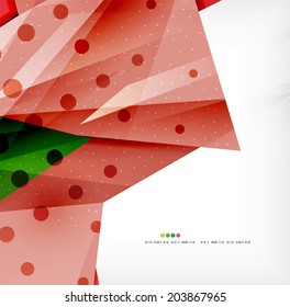Formas abstractas 3d modernas sobre la disposición en blanco. Antecedentes abstractos