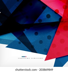 Modern 3d abstract shapes on white layout. Abstract background