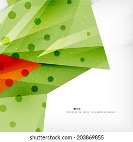 Modern 3d abstract shapes on white layout. Abstract background