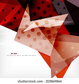 Modern 3d abstract shapes on white layout. Abstract background