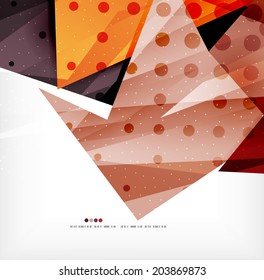 Modern 3d abstract shapes on white layout. Abstract background