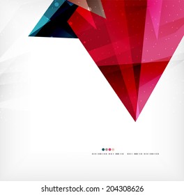 Moderne abstrakte 3D-Formen auf weißem Layout. Abstrakter Hintergrund