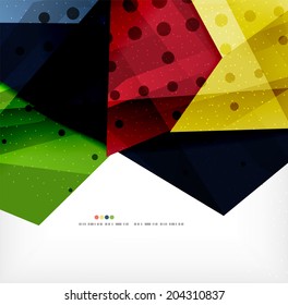 Modern 3d abstract shapes on white layout. Abstract background