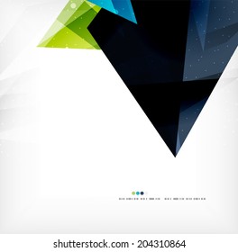 Formas abstractas 3d modernas sobre la disposición en blanco. Antecedentes abstractos
