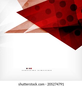 Modern 3d abstract shapes on white layout. Abstract background