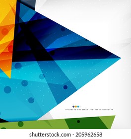 Modern 3d abstract shapes on white layout. Abstract background