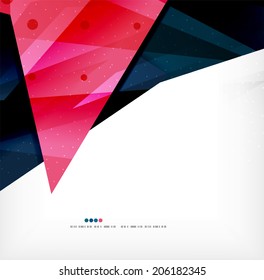 Formas abstratas 3D modernas em layout branco. Fundo abstrato