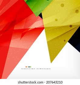 Modern 3d abstract shapes on white layout. Abstract background