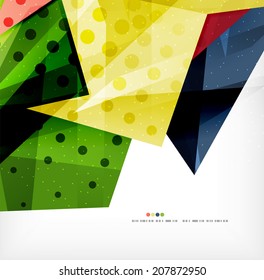 Formas abstractas 3d modernas sobre la disposición en blanco. Antecedentes abstractos