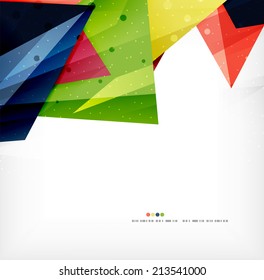 Modern 3d abstract shapes on white layout. Abstract background