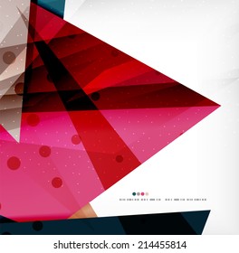 Modern 3d abstract shapes on white layout. Abstract background
