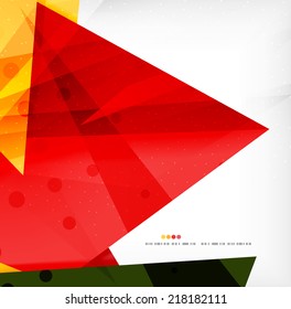 Modern 3d abstract shapes on white layout. Abstract background