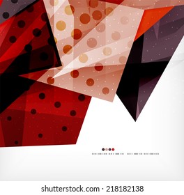 Modern 3d abstract shapes on white layout. Abstract background