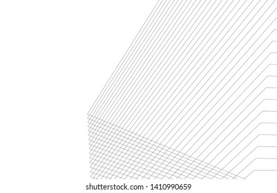 Modern 3d architecture, vector illustration