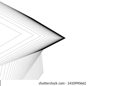 Modern 3d architecture, vector illustration