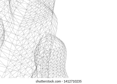 modern 3d architecture, vector illustration
