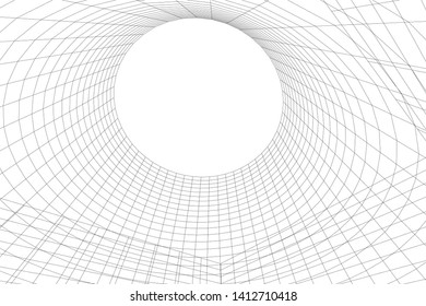 modern 3d architecture, vector illustration