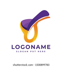 Modern 3D B Letter logo design template