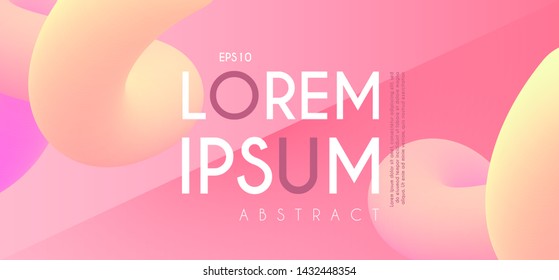 Modern 3D blend abstract background. Fluid color trendy composition.