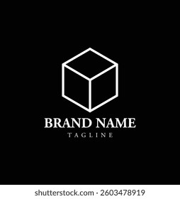 Modern 3D Cube Logo – Geometric Business Branding Template

