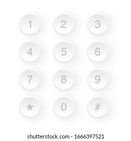 Modern 3D Dial pad user interface design
