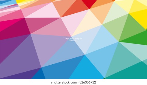 Modern 3D geometric colorful background. Vector abstract background for template design.