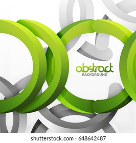Modern 3d geometrical style background, arch circular lines. Vector template